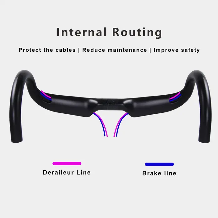 RXL SL 31.8 guidon de vélo de route en carbone routage interne