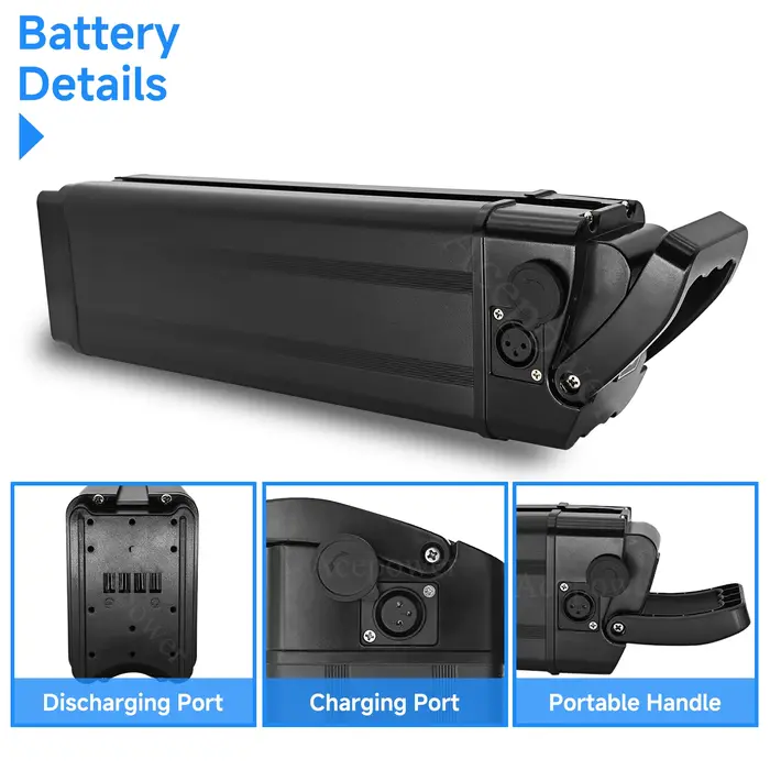 Batterie de vélo électrique Heybike Cityscape Velobecane 36V 10Ah 15Ah 25Ah pour remplacement