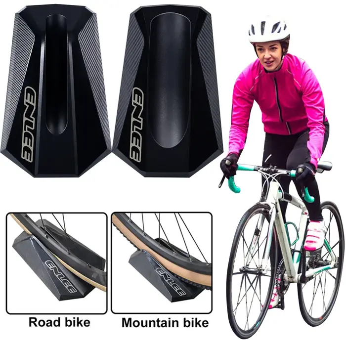 Support de roue avant de vélo robuste et antidérapant pour entraînement et exercice