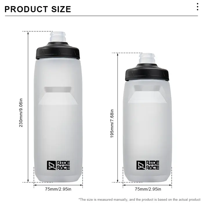 Bouteille d'eau pour vélo 620/750ML