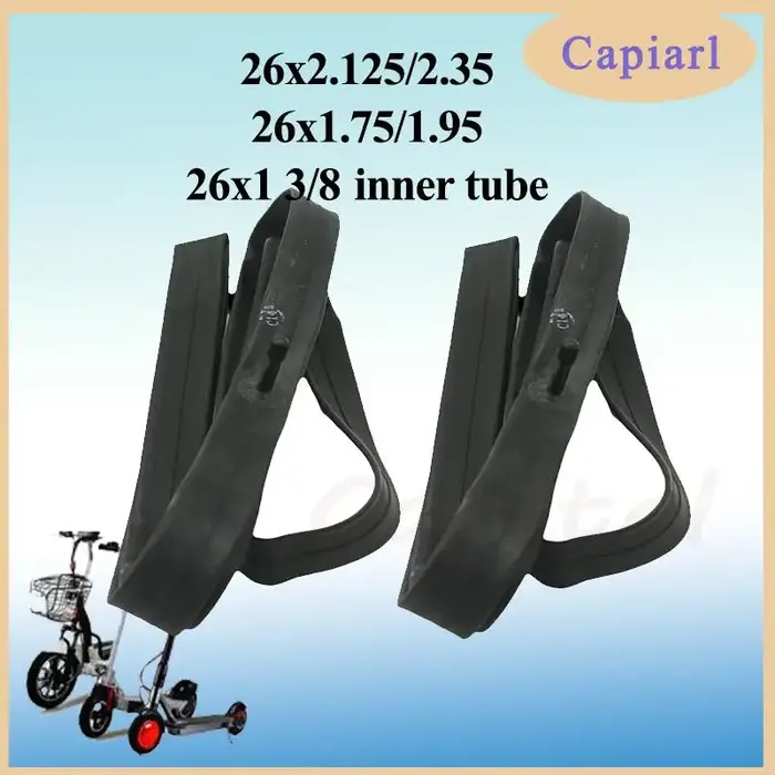 Chambre à air de vélo 26 pouces 26x2.125/2.35 26x1 3/8