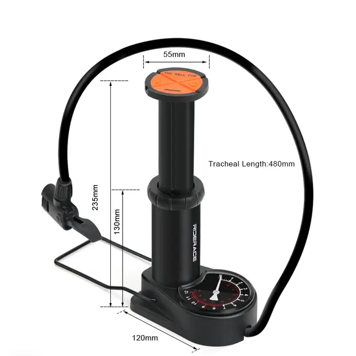 Pompe à vélo haute pression pour VTT et vélo de route