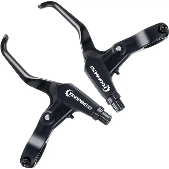 1 paire de leviers de frein de vélo en alliage d'aluminium, poignée de frein gauche et droite pour V