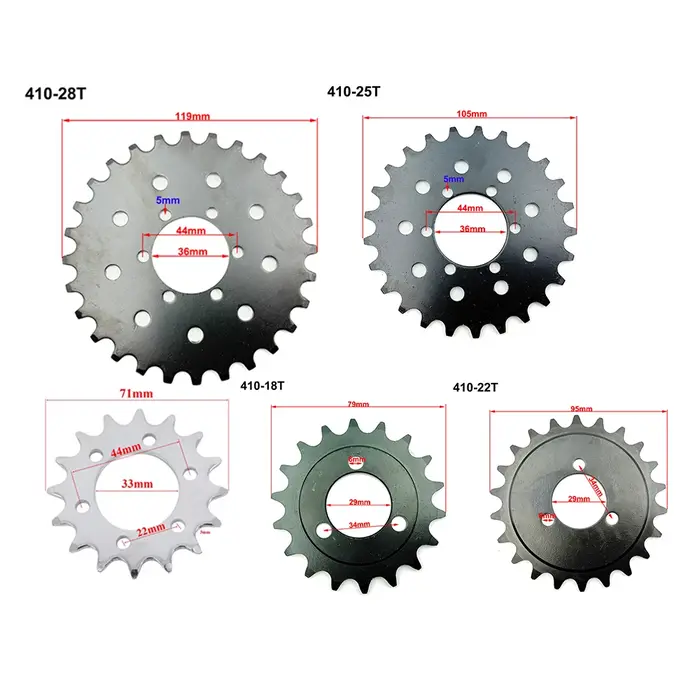 Vélo # Pignon fixe à 16/18/22/25/28 dents pour disque de frein