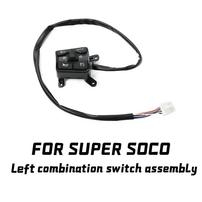 Pour Super SOCO CUX, interrupteur combiné gauche d'origine, moto électrique tout-terrain, accessoire