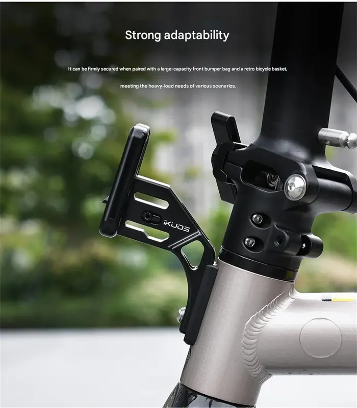 Support de porte-sac intégré KUOS pour vélos pliants Brompton Dahon Java Neo3 – Accessoire de vélo pour augmenter la