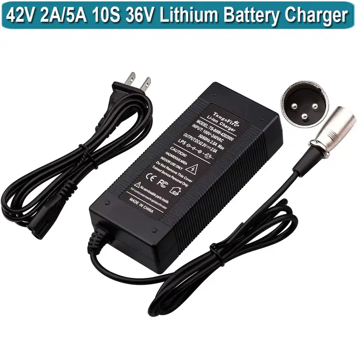 Chargeur de vélo électrique 42V XLR 3 broches pour pneus larges Swagtron EB6, paysage urbain Heybike