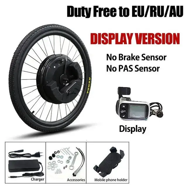 Kit de conversion de vélo électrique tout-en-un 40 km/h