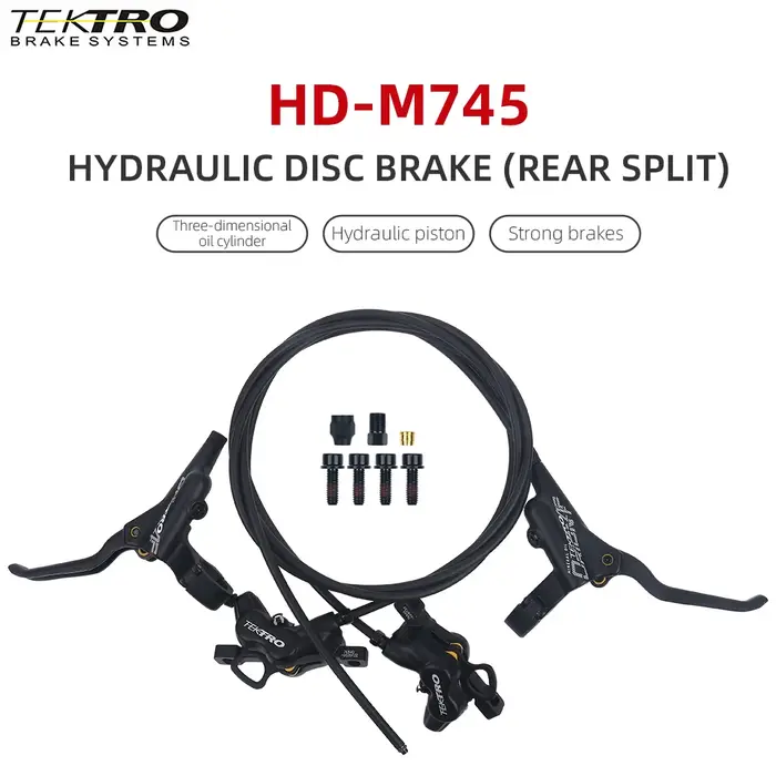 Tektro HD-M745 VTT frein à disque hydraulique 4 pistons câble interne quatre