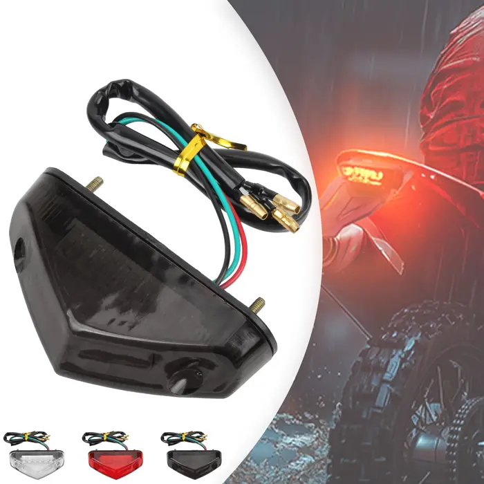 Freins de moto feu arrière LED feu stop lampe de signalisation lumière