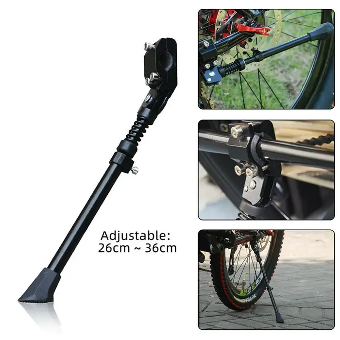 Nouveau support de pied rétractable et réglable en alliage d'aluminium pour vélo de montagne