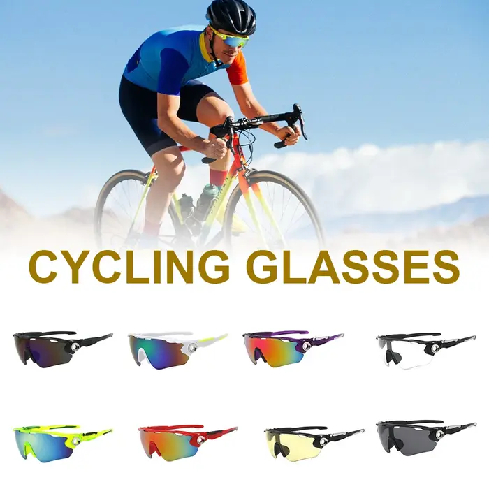 Lunettes de cyclisme 8 couleurs lunettes de soleil de sport de plein air hommes femmes lunettes de c