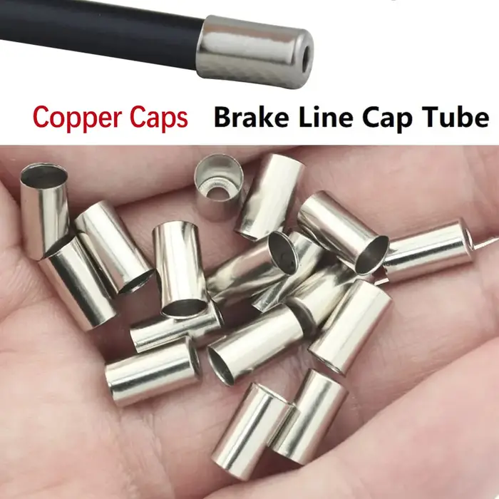 20 ~ 200 pièces vélo 5mm boîtier de câble de frein virole embouts en cuivre vtt