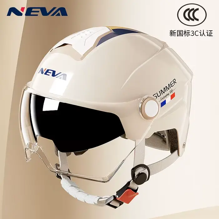 Casques de motos électriques été hommes femmes vélos électriques Protection solaire demi-casques tou