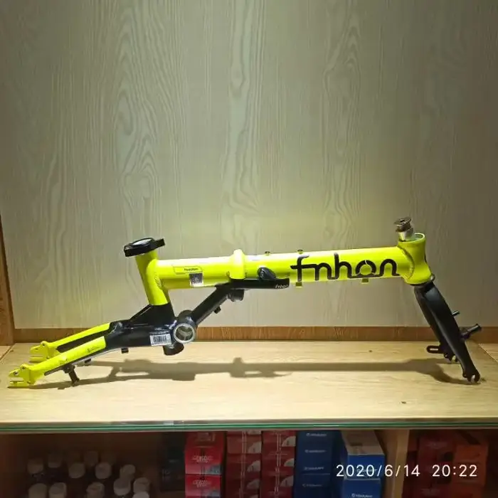 Fnhon-Cadre de vélo en alliage Freedom, frein pliable, 3 vitesses, champ urbain, cadre de vélo Piedm