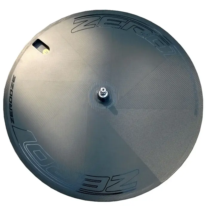 Roues en disque en fibre de carbone 700C pour vélo de piste/route, disques tissés, 23mm de largeur, 