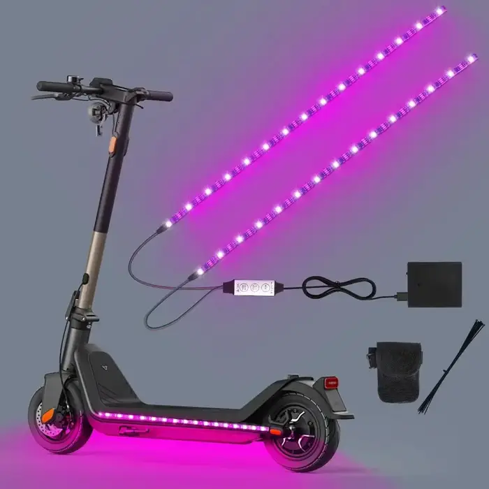 Lumières LED créatives pour trottinette à batterie