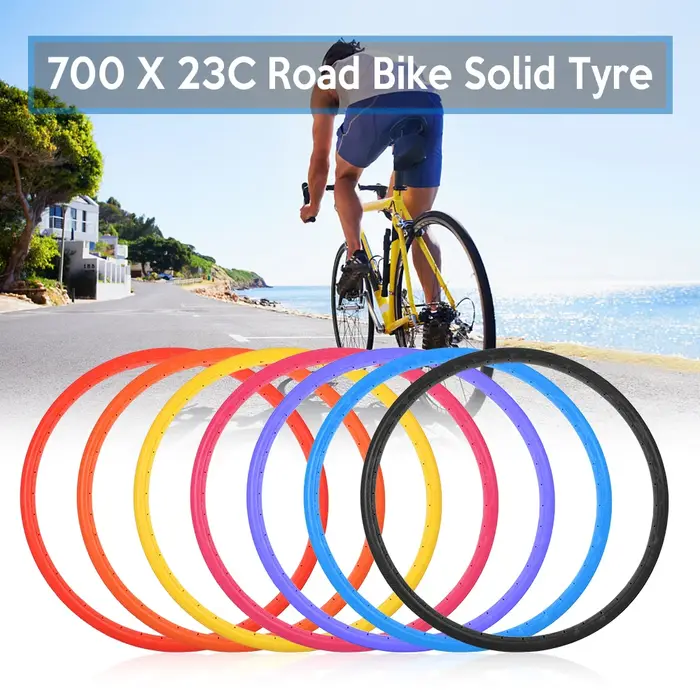 Vélo de route sans chambre à air 700x23C, bicyclette à moteur