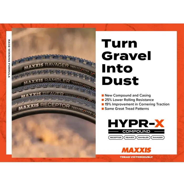 MAXXIS nouveau pneu RAMBLER REAVER gravier 700x40C/45C HYPR-X