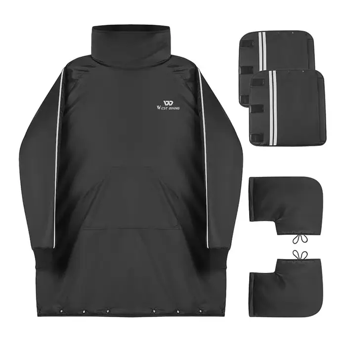 WEST BIKING – manteau de cyclisme coupe-vent, veste thermique d'hiver, mitaines de guidon de vélo, c