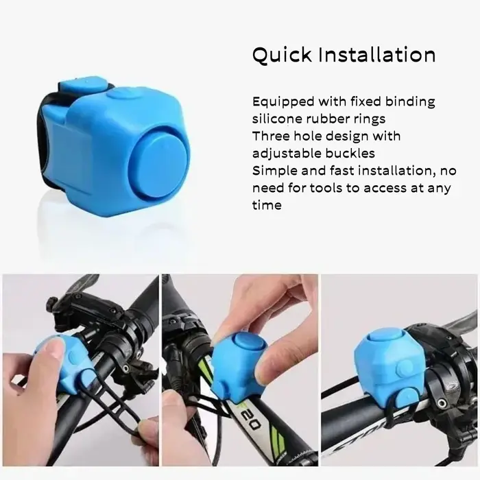 Klaxon électronique puissant pour vélo 130 Db
