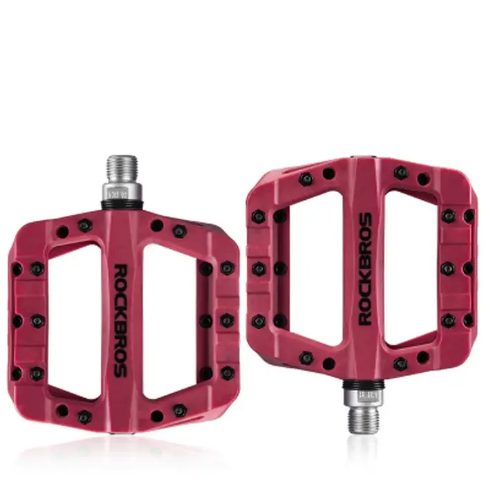 Pédales de vélo ROCKBROS 9/16 pour VTT, vélo de route, pédale plate légère, large et antidérapante p