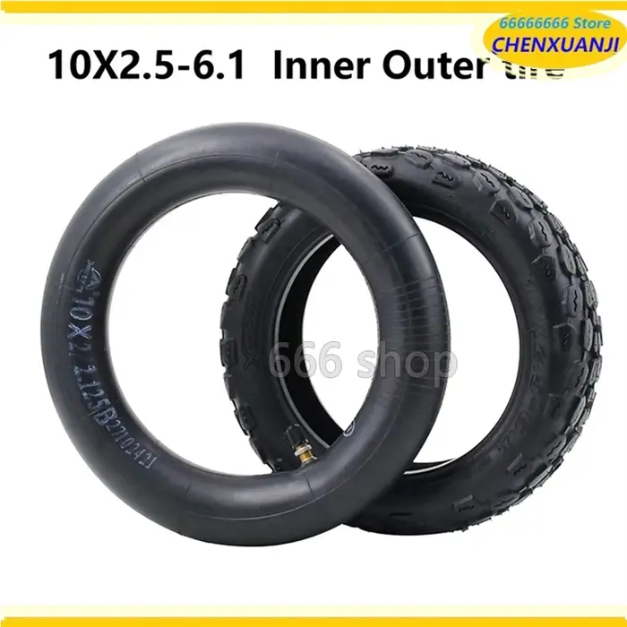 Pneu 10x2.5-6.1 pour pneu 10 pouces 10x2.50 pour pneus de Scooter électrique