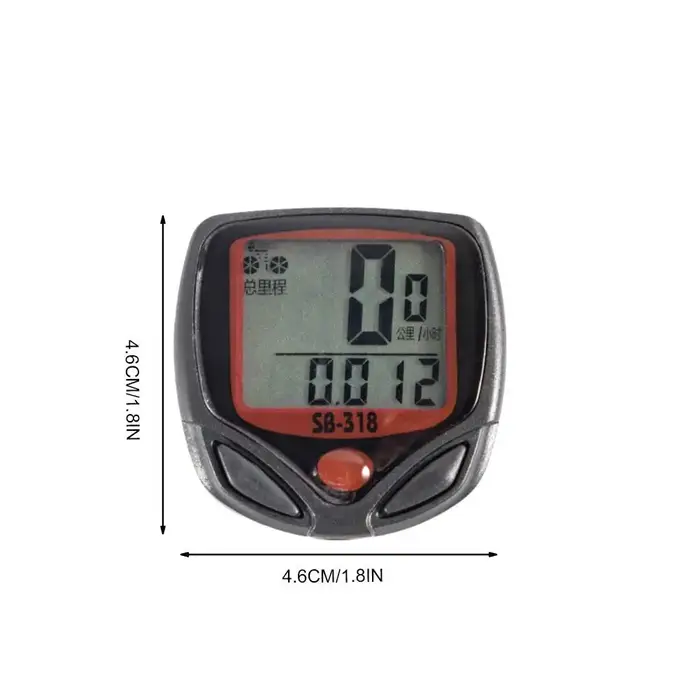 Compteur de vitesse numérique filaire étanche pour vélo