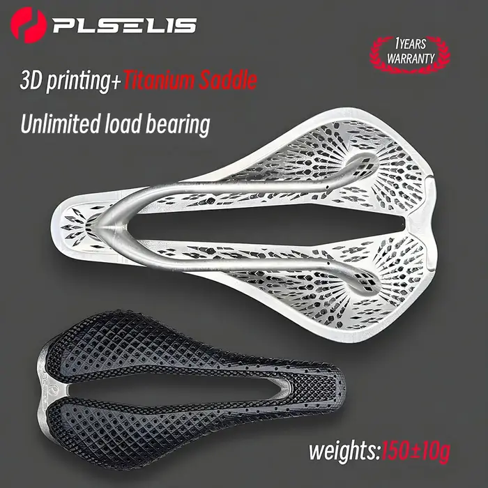 PLSELIS coussin de siège 3D imprimé en alliage de titane coussin de siège de vélo de route respirant