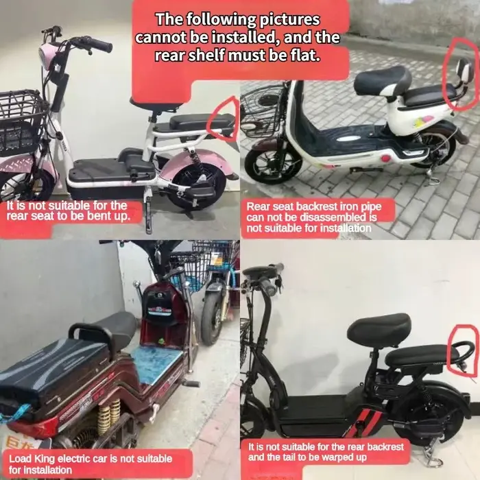 Étagère arrière pliante pour vélo