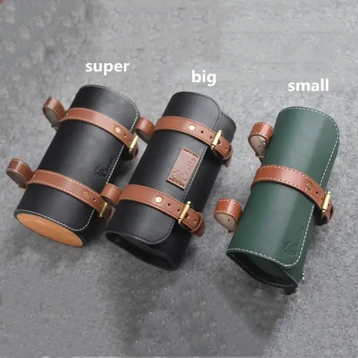 Sac de vélo en cuir fait à la main