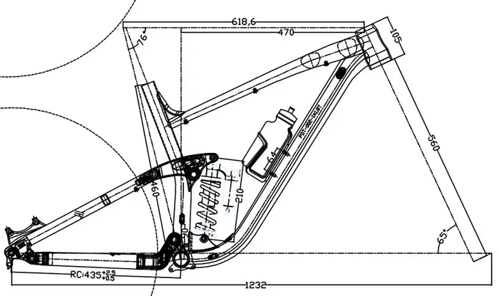 Cadre de vélo tout suspendu en aluminium pour Enduro