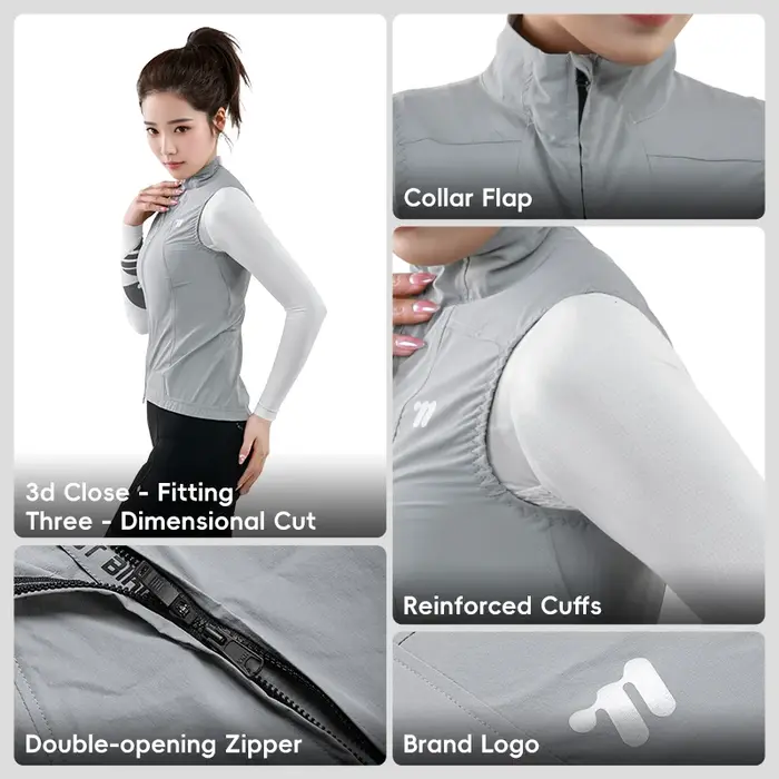 WEST BIKING – gilet de cyclisme coupe-vent pour femmes