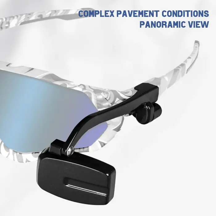 Vélo vélo cyclisme lunettes d'équitation rétroviseur 360 réglage de la vue arrière monture de lunettes casque