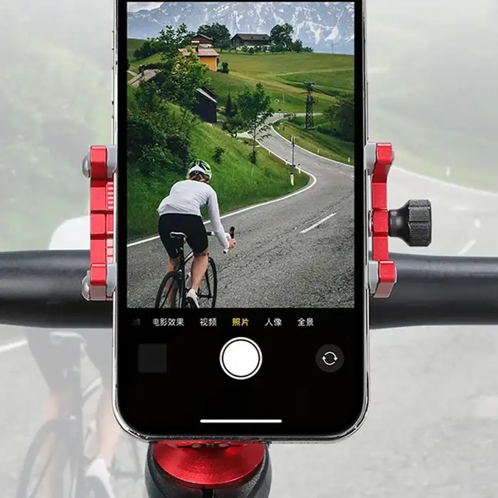 Support de téléphone portable réglable en alliage d'aluminium pour scooter