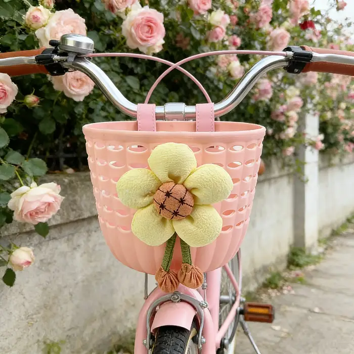 1 panier avant pour vélo avec sangles de fixation