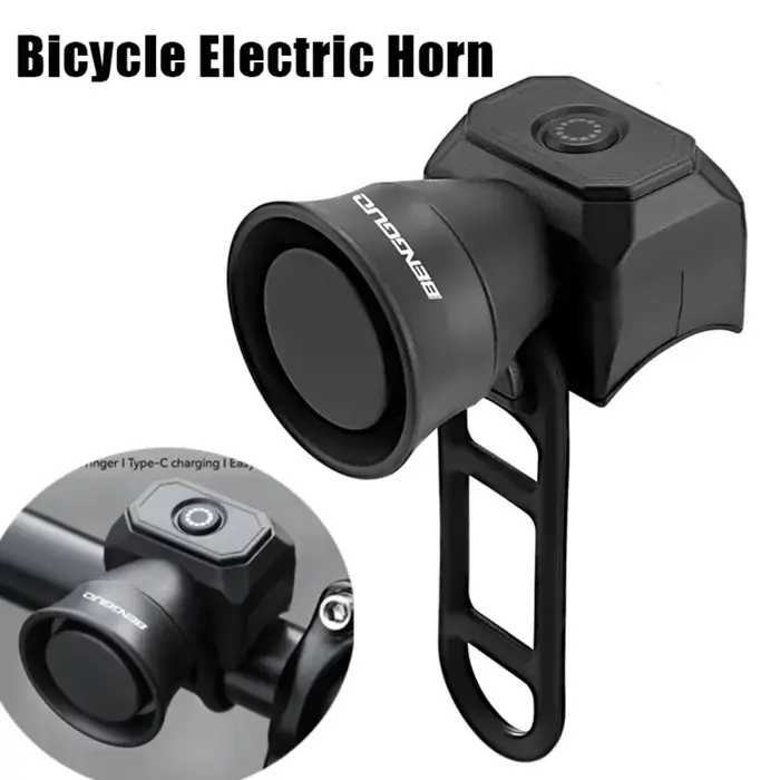 Klaxon de vélo, sonnette de vélo de montagne, chargement Mini USB ou alimenté par batterie, sonnette électronique étanche, équipement de vélo