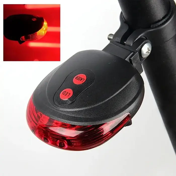 Feu arrière de vélo à 5 LED