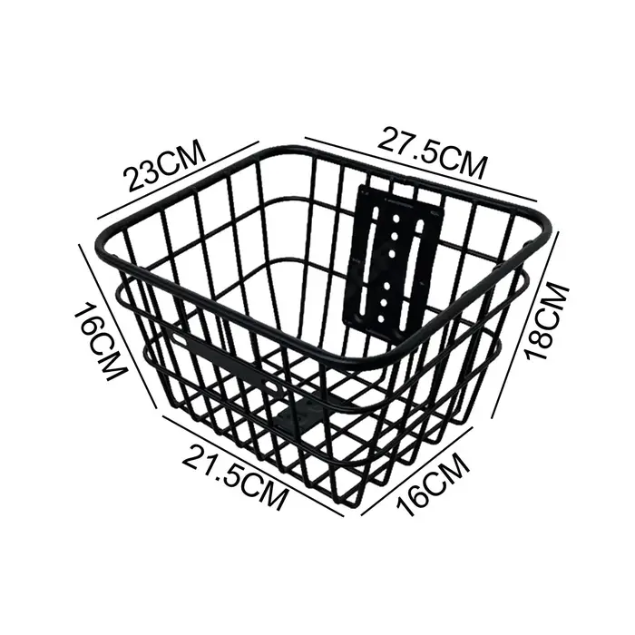 Panier avant en fer durable pour trottinette électrique – Accessoire de rangement pour guidon, idéal