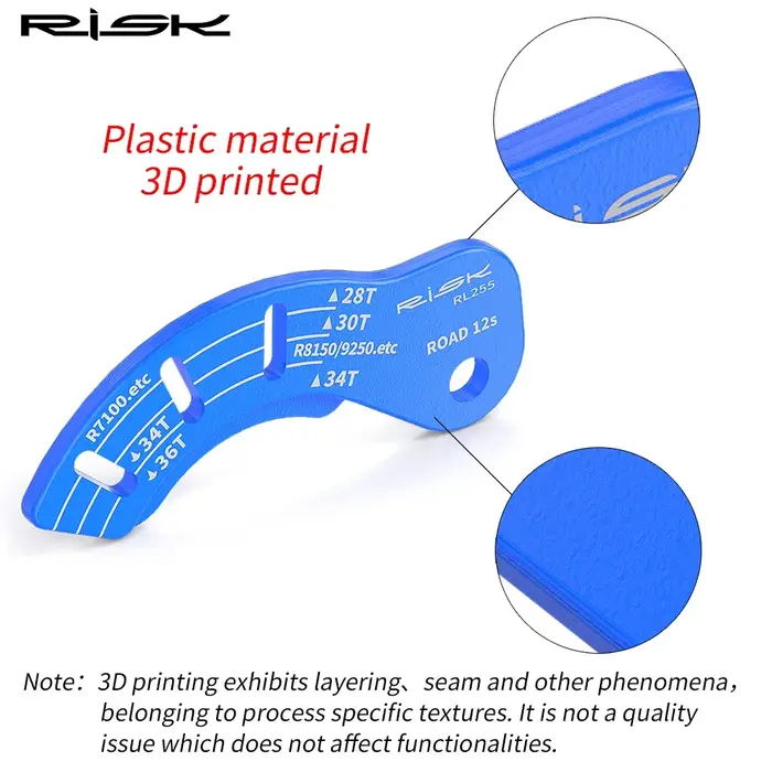 Risque vélo de route 12T dérailleur arrière électrique chaîne écart volant d'inertie roue de guidage GG outil de jauge de réglage pour R7100 R7150 RX820 R8150