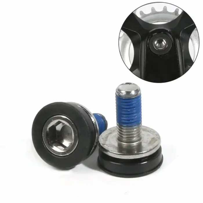 Vis de fixation de manivelle de vélo M8 avec capuchons, vis de fixation de boîtier de pédalier en acier haute résistance, longueur 18mm pour FSA/ Suntour/ Prowheel, 8 pièces