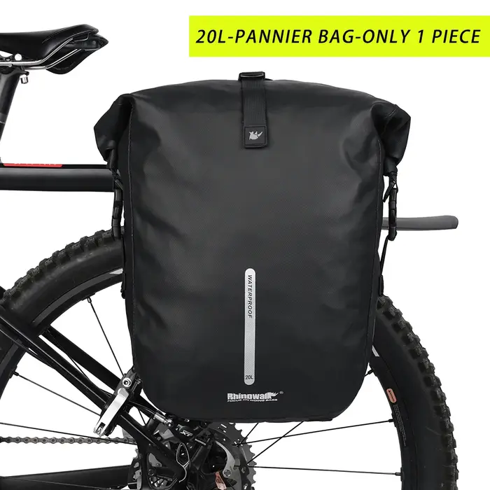 Rhinowalk – sac de vélo 100% étanche, grande capacité de 27l, multifonctionnel, porte-bagages arrière, sacs de cyclisme