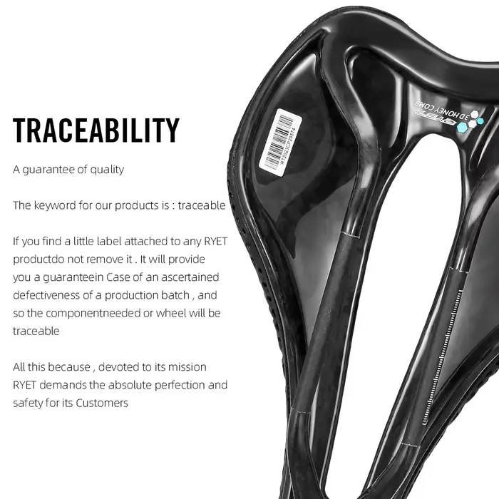 RYET carbone 3D imprimé selle de vélo 145mm Super léger route vtt montagne course