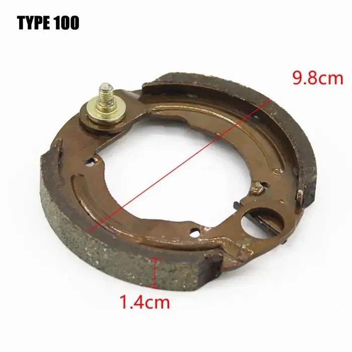 Bloc de freins à sabot en fer pour moto et scooter électrique type 90 100 110 pièces de rechange haute qualité pour freinage sécurisé