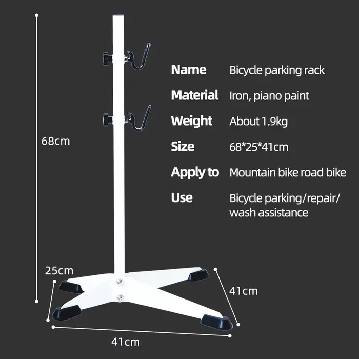 ThinkRider – support de stationnement au sol pour vélo de route et de montagne, rangement de Garage intérieur, support de remplacement pour vélo, support d'entretien