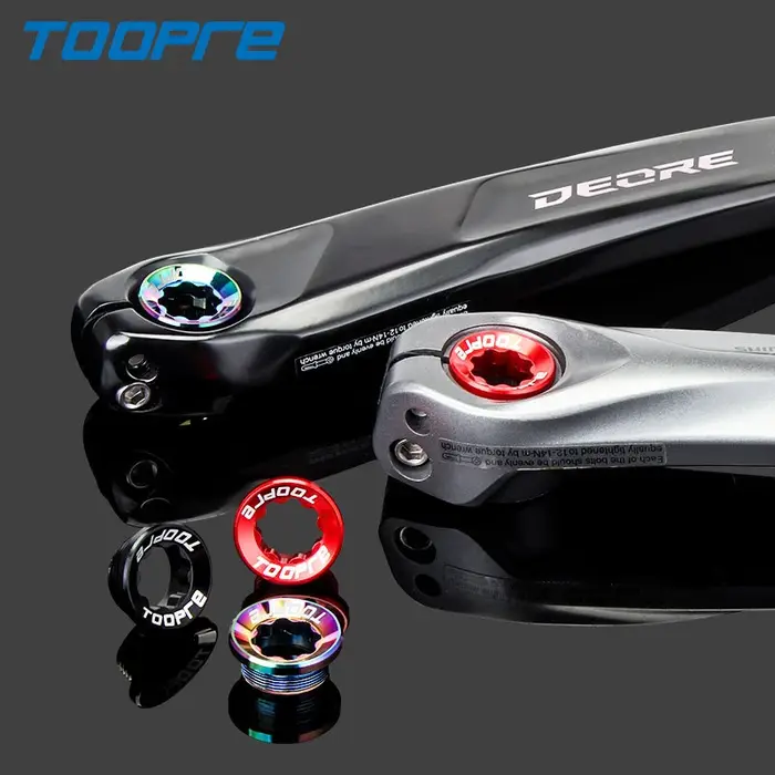 TOOPRE VTT vis en alliage d'aluminium vtt roue à chaîne intégrée couvercle de manivelle Torx boulon 