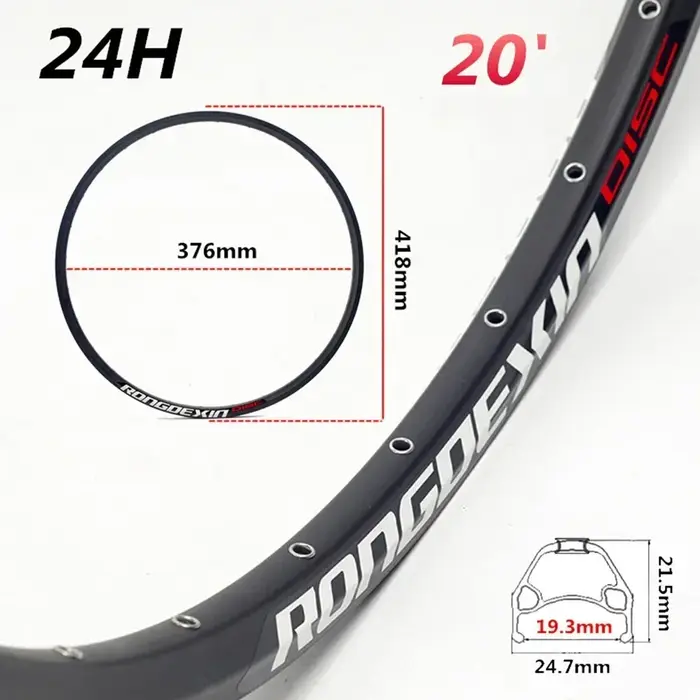 【Prix de dégagement】 jante de roue de vélo de 20 pouces 24/28/32/36 trous