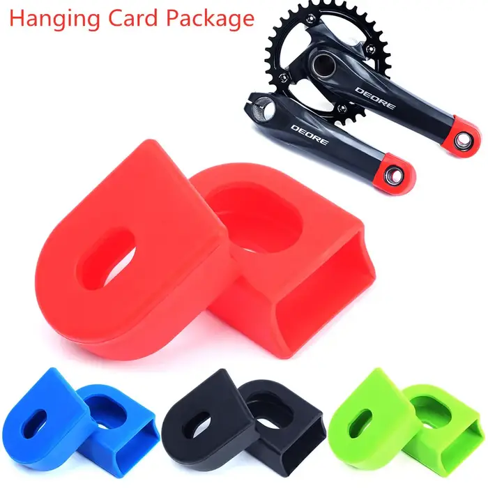 Risque 2 pièces Silicone vélo manivelle bras protecteur couverture montagne route vélo universel péd
