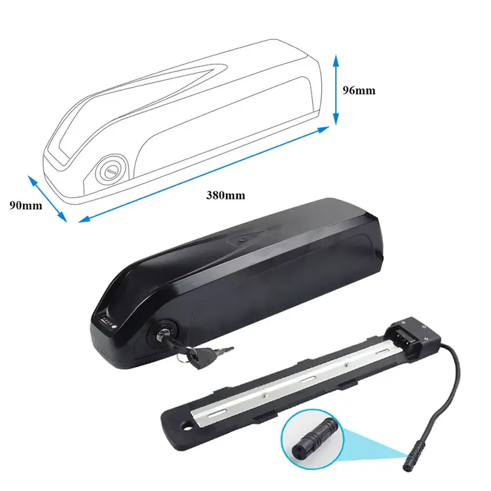 Batterie de vélo électrique Rad Power Bike Downtube 48V 52V 10.4Ah 15Ah