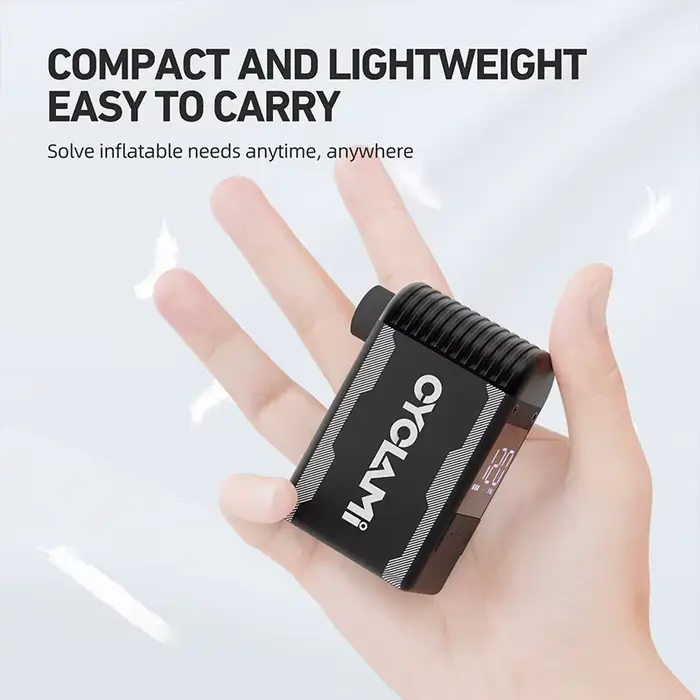Pompe à vélo électrique portable en alliage CYCLAMI A2S 120 PSI 500 mAh, mini compresseur d'air rapi